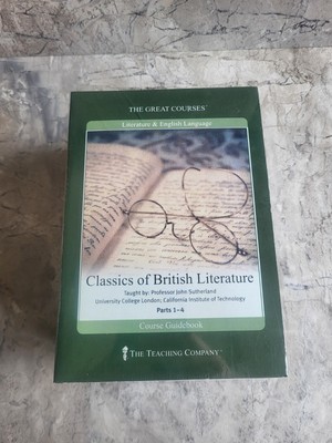 NEW SEALED Great Courses DVD + BOOK Classics of British Literature Parts 1-4  