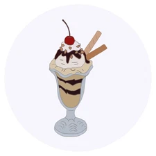 24 x 'Ice Cream Sundae' Stickers (SK00041643)