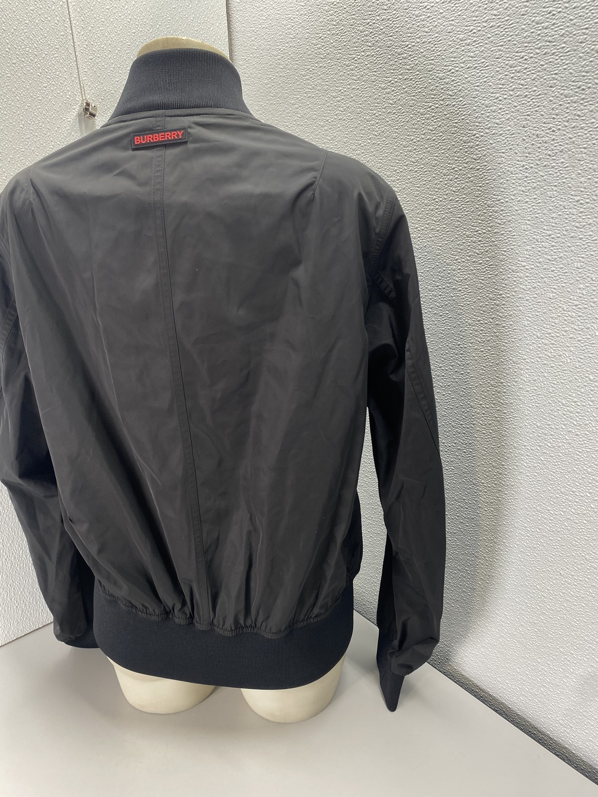 Burberry Mens or Womens Reburberry Slick Bomber Jacket Size US 36 Black thumbnail 10