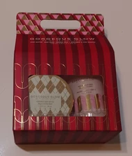 My Beauty Spot Gorgeous Glow 3 pcs Bergamot &Pine Body Butter, Wash, Shower Pouf