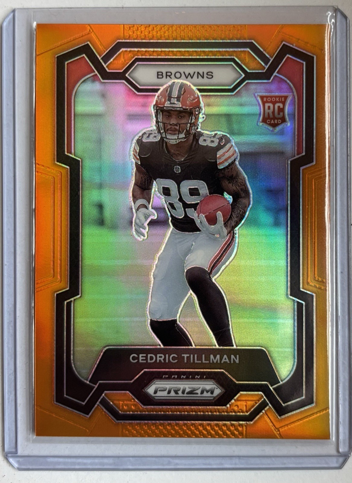 2023 Panini Prizm Rookies Orange Prizm /249 Cedric Tillman #321 Rookie RC