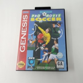 Pro Moves Soccer (Sega Genesis) Cartridge, Case, Manual, & Insert