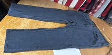 Levis 502 Classic Taper Blue Corduroy Cords Stretch Jeans Pants Mens 40x28-30