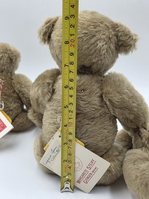 Rare Set Of 3 1982 Steiff Museum Teddy Bear Hand Signed Mohair