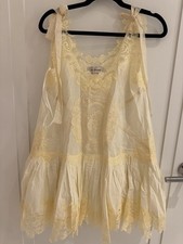 NWT Zimmermann Super Pale Yellow/Cream Cascadian Lace Dress Size 0