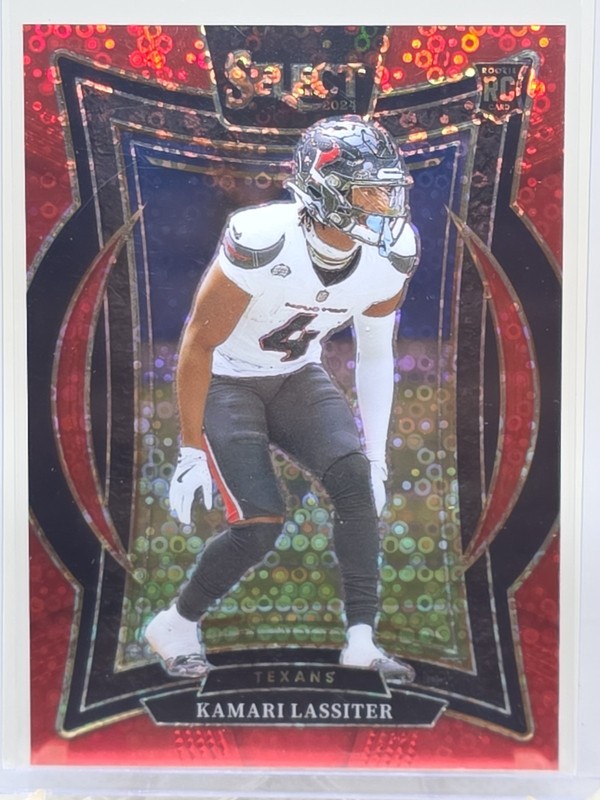 2024 Panini Select KAMARI LASSITER RC Red Disco Prizm Concourse #77 #'d /49
