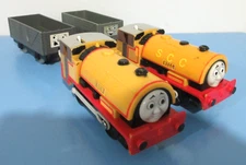 Thomas & Friends Trackmaster Bill & Ben Motorized Train & Trucks HIT TOY- WORKS!