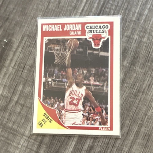 Michael Jordan 1989-90 Fleer #21 Chicago Bulls NBA Basketball Trading Card