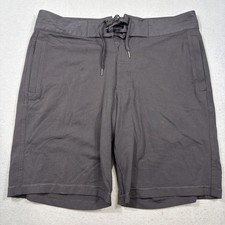 Lululemon Current State Board Short 10" Men 38 BLK Swim Surf Trunks LINED