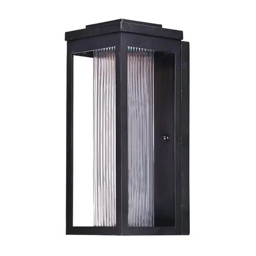 Salon LED 1-Light 1-Light Outdoor Wall Mount in Black - Picture 1 of 2