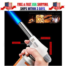 Butane Gas Torch Blow Torch Burner BBQ Cooking Soldering Welding Camping Flame