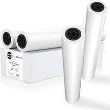 ACYPAPER Plotter Paper 36 x 150, CAD Paper Rolls, 20 lb. Bond Paper on 2" Core f