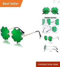 St. Patrick's Day Shamrock Glasses - Fun D cor  Stylish Costume Accessories