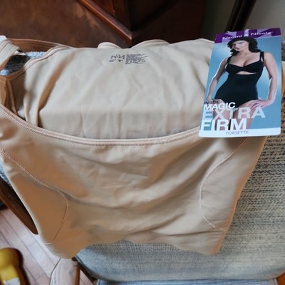 Naomi & Nicole Shapewear Top Size L Body Shaper Torsette Gripper Style 7921 Nude