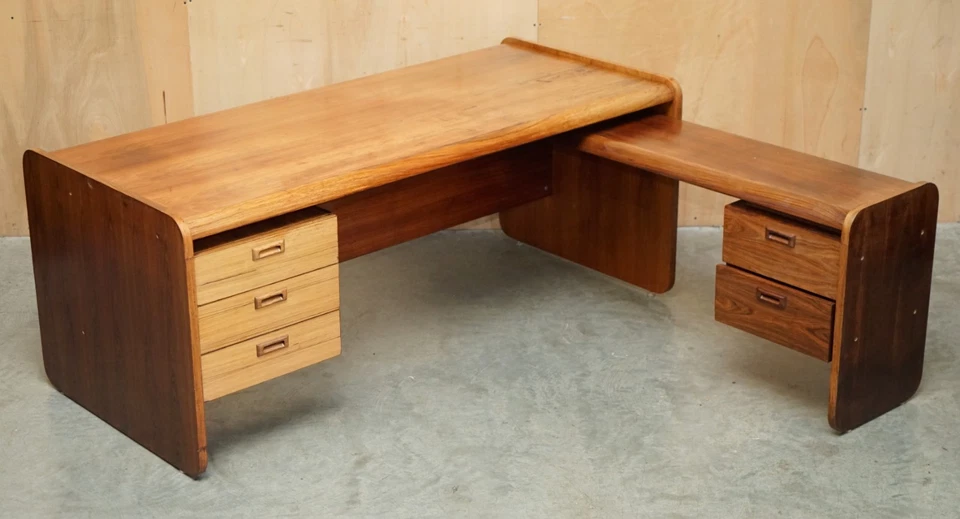 ДАТСКИЙ СОВРЕМЕННЫЙ БРАЗИЛЬСКИЙ ОФИС СЕРЕДИНЫ ВЕКА ПРАВЫЙ УГЛОВОЙ СТОЛ ЧАСТЬ БОЛЬШОГО КОМПЛЕКТА - Изображение 2 из 4