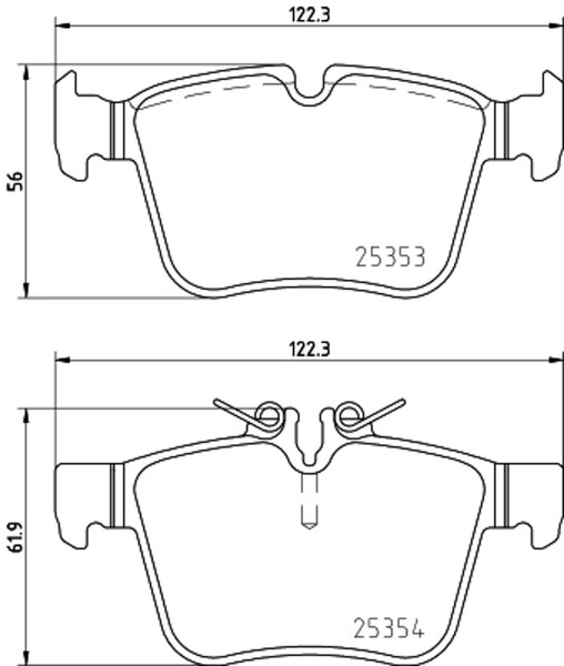 Bremsbelagsatz Scheibenbremse Hella Pagid 8DB 355 021-831 FüR S205 Mercedes W205-image