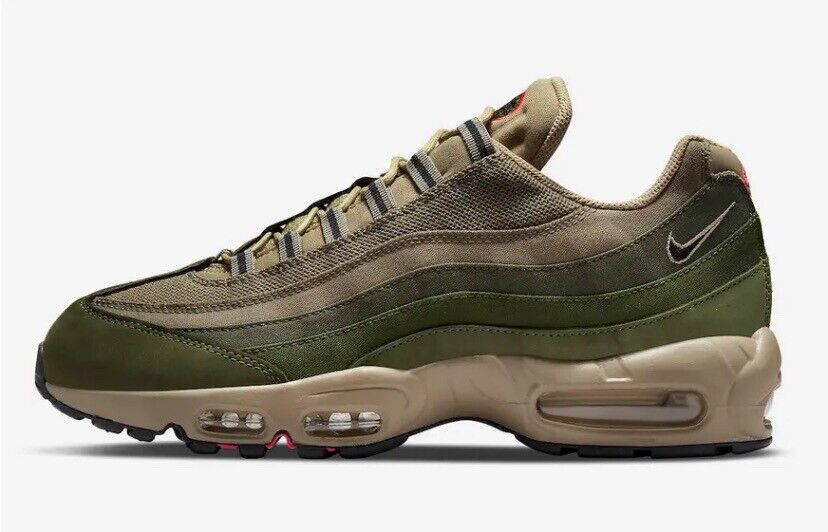 Nike Air Max 95 Rough Green Matte Olive Men's Sneakers Size 9.5 US