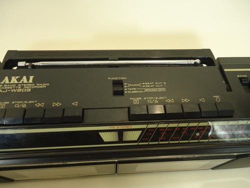 akai aj w203 boombox /ghettoblaster, working, new belts - Picture 9 of 11