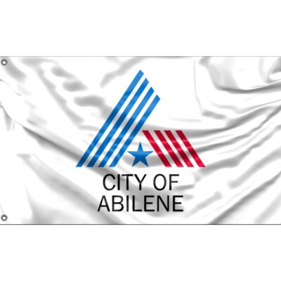 Abilene Flagge, Texas USA I einzigartiges Design, 3x5Ft/90x150 cm, EU Made