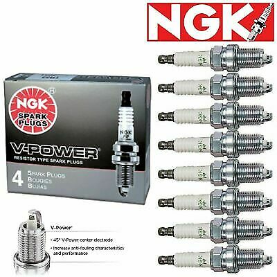 NGK V-POWER Spark Plugs Set of 8 for 2002-2007 Dodge Ram 1500 4.7L V8