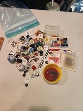 Lot of Vintage Sewing Kit And Accessories Lot many many peices see photo's