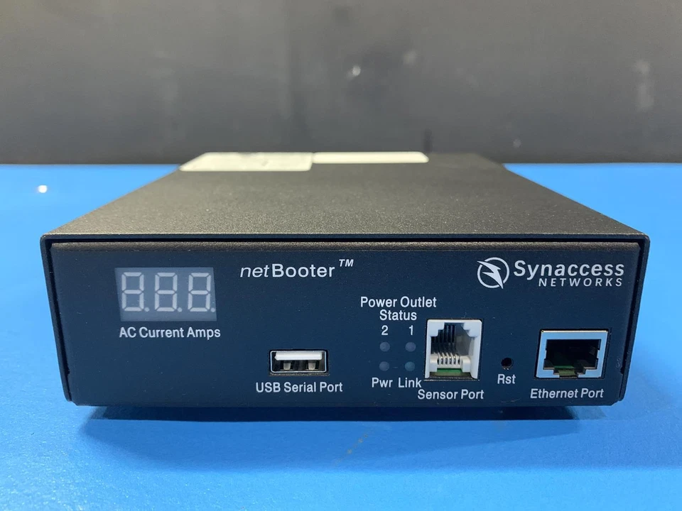 Synaccess NetBooter NP-0201DU Remote Switched & Metered PDU 2 Outlets 120V/13A - Image 4 of 4