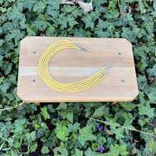 Nestelschnur gelb mit Nestelspitzen Gewandung Mittelalter LARP 100% Wolle