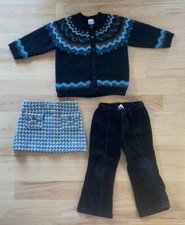 GYMBOREE / Baby Gap Winter Set, Sweater, Pants, And Grey Skirt- Girls 3-4
