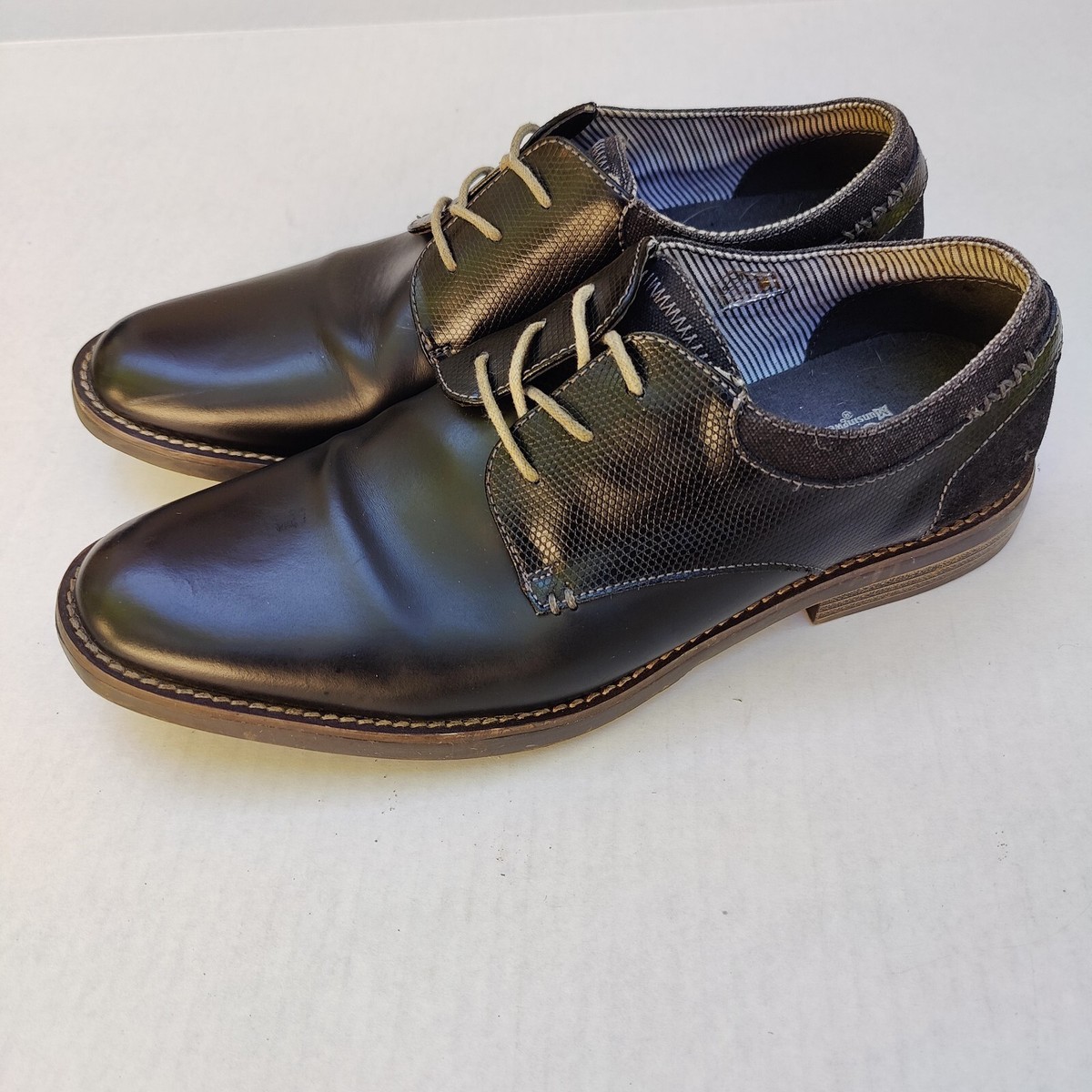 Penguin Wade Oxford Leather Lace Up Casual Dress Shoes Size 