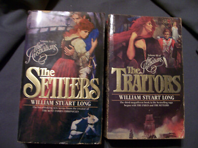 2 BOOKS WILLAIM STUART LONG VOL 2 & 3 THE SITTERS & TRAITORS THE AUSTRALIANS PB