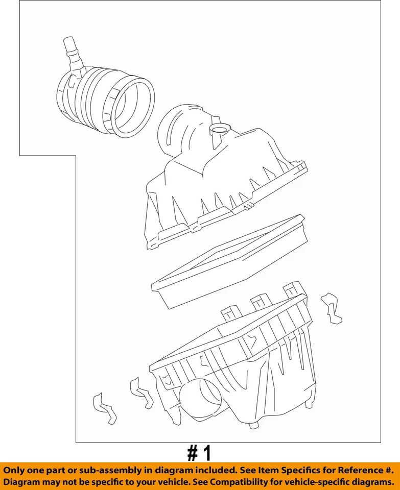 2009 2010 Mazda 6 OEM Air Filter Cleaner With Tubes 2.5L - Image 4 of 4