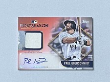 2018 TOPPS SERIES 1 POSTSEASON PAUL GOLDSCHMIDT JERSEY AUTO /25