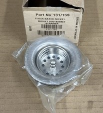 Brasstech 131/15 Midget Duo Basket Strainer - Satin Nickel