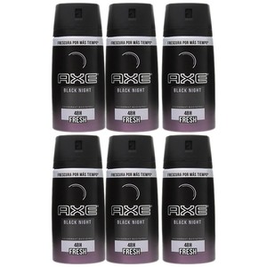 6 Axt Schwarz Nacht Fresh Deodorant Bodyspray Herren Body Spray 150ml 5 07oz Pro Ebay