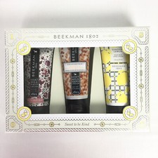Beekman 1802 Gift Set of 3 Goat Milk Hand Cream 2oz Lemon Grapefruit Orange NEW