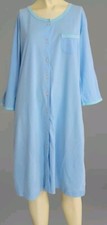 Carole Hochman Baby Blue Soft Sweet Dreams Knee Length Pajama Nightgown Size M