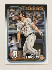 2024 TOPPS ANDRE LIPCIUS #509 2B DETROIT TIGERS BASEBALL CARD