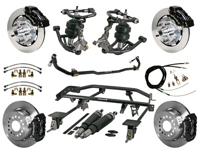 RIDETECH AIR RIDE,4-LINK SYSTEM & WILWOOD DISC BRAKES,12'' ROTORS,67-69 CAMARO