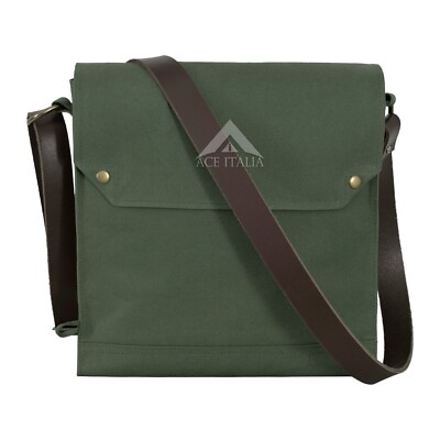 Indiana Jones Bag Mk VII Leather Strap WWII Gas Mask Bag Satchel