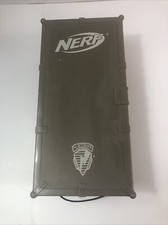 NERF N-Strike Elite Dart Gun Storage Ammo Gray Box Case With Ammo and 2 Nerf Gun