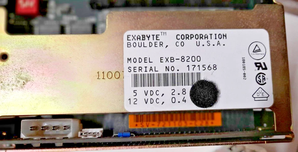 EXABYTE EXB-8200 2GB 8MM SCSI Internal backup tape, black or white - Image 3 of 4