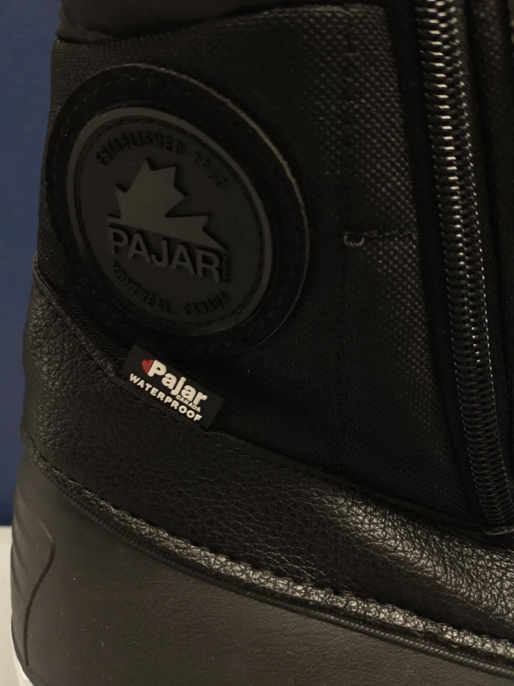 Pajar Botas al Tobillo Pato Mujer Talla 6 Negras Impermeables Puntera Redonda Con Cordones Foto 3 de 4