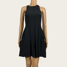 Lululemon 4 SMALL Here To There Black Athletic Fit & Flare A-Line Tennis Dress