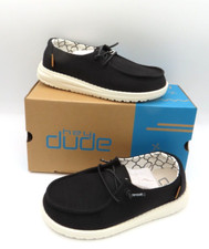 Hey Dude Wendy Youth Linen Black EU 32 - US Kid's 13