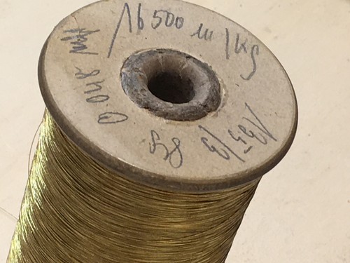 GOLDGESPINST STICKGESPINST LEONISCHES GESPINST 990ER SILBER VERGOLDET - Bild 5 von 6