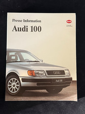 Audi Pressemappe Press Information 100 (C4) Presse Mappe Werbung (NEU) Q