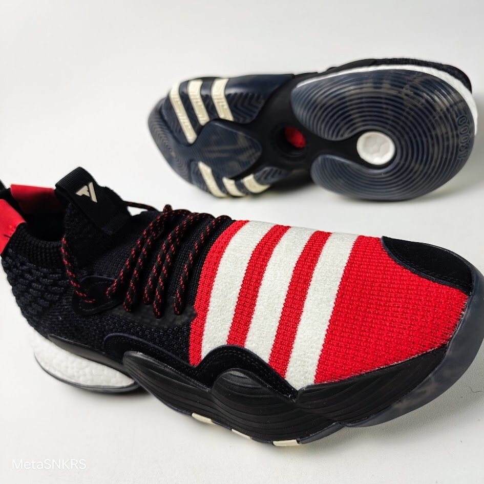 Adidas Trae Young 2 Para hombres EE. UU. 10.5 Negro Blanco Rojo Gris Boost Baloncesto Único 3