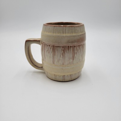 Frankoma Pottery  97M Barrel Mug Plainsman Prairie Gold