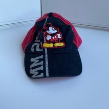 Disney Mickey Mouse 28 Hat Baseball Cap Boys Adjustable Red Black