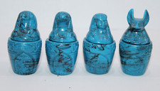 4 Pharaonic Ancient Egyptian Civilization Of Canopic Jars Statues